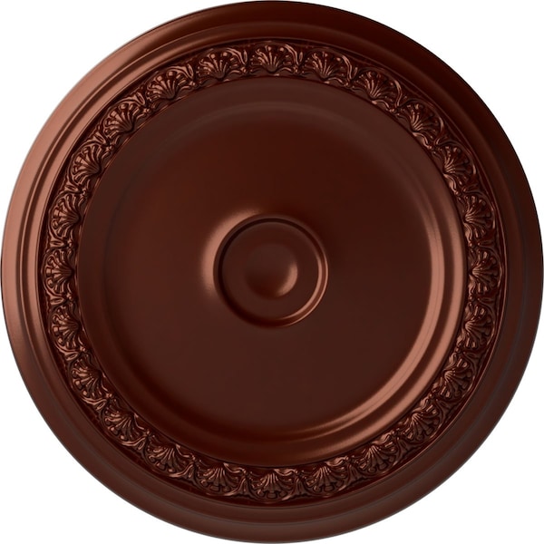 Ekena Millwork Carlsbad Ceiling Medallion (Fits Canopies up to 5 1/2"), 31 1/8"OD x 1 1/2"P, Antique Copper CM31CAACS - main
